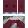 image:imageMAGCOMSEN Mens Short Sleeve UPF 50 TShirt Quick Dry Workout Athletic Running Swim Tops Tee Rash Guard Performance ShirtsWine