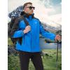 image:imageMAGCOMSEN Mens Waterproof Rain Jacket with Hood Windbreaker 4 Pockets Raincoat for Hiking Camping Fishing Travel