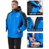 image:imageMAGCOMSEN Mens Waterproof Rain Jacket with Hood Windbreaker 4 Pockets Raincoat for Hiking Camping Fishing Travel