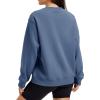 image:imageMAGCOMSEN Sweatshirt for Women Fleece Lined Crewneck Loose Fit Winter Warm Trendy Sweaters Long Sleeve TopsBlue Grey