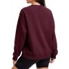 image:imageMAGCOMSEN Sweatshirt for Women Fleece Lined Crewneck Loose Fit Winter Warm Trendy Sweaters Long Sleeve TopsWinered