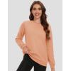 image:imageMAGCOMSEN Womens Fleece Lined Sweatshirt Crewneck Cotton Pullover Fall Winter Casual Long Sleeve Warm Soft TopsApricot