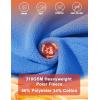image:imageMAGCOMSEN Womens Fleece Lined Sweatshirt Crewneck Cotton Pullover Fall Winter Casual Long Sleeve Warm Soft TopsAzure