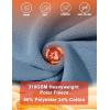 image:imageMAGCOMSEN Womens Fleece Lined Sweatshirt Crewneck Cotton Pullover Fall Winter Casual Long Sleeve Warm Soft TopsHaze Blue