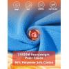 image:imageMAGCOMSEN Womens Fleece Lined Sweatshirt Crewneck Cotton Pullover Fall Winter Casual Long Sleeve Warm Soft TopsIce Blue