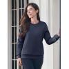 image:imageMAGCOMSEN Womens Fleece Lined Sweatshirt Crewneck Cotton Pullover Fall Winter Casual Long Sleeve Warm Soft TopsNavy