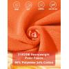 image:imageMAGCOMSEN Womens Fleece Lined Sweatshirt Crewneck Cotton Pullover Fall Winter Casual Long Sleeve Warm Soft TopsOrange