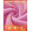 image:imageMAGCOMSEN Womens Fleece Lined Sweatshirts Pullover Crewneck Sweater Loose Fit Casual Winter Warm Tops with Thumb HolesPink