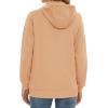 image:imageMAGCOMSEN Womens Fleece Lined Zip Up Hoodies Casual Hooded Jacket Workout Full Zip Sweatshirts Pocket CoatsApricot
