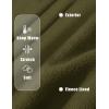 image:imageMAGCOMSEN Womens Fleece Lined Zip Up Hoodies Casual Hooded Jacket Workout Full Zip Sweatshirts Pocket CoatsArmy Green