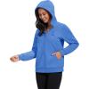 image:imageMAGCOMSEN Womens Fleece Lined Zip Up Hoodies Casual Hooded Jacket Workout Full Zip Sweatshirts Pocket CoatsAzure