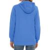 image:imageMAGCOMSEN Womens Fleece Lined Zip Up Hoodies Casual Hooded Jacket Workout Full Zip Sweatshirts Pocket CoatsAzure