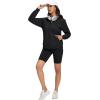 image:imageMAGCOMSEN Womens Fleece Lined Zip Up Hoodies Casual Hooded Jacket Workout Full Zip Sweatshirts Pocket CoatsBlack