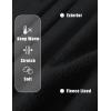 image:imageMAGCOMSEN Womens Fleece Lined Zip Up Hoodies Casual Hooded Jacket Workout Full Zip Sweatshirts Pocket CoatsBlack