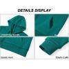 image:imageMAGCOMSEN Womens Fleece Lined Zip Up Hoodies Casual Hooded Jacket Workout Full Zip Sweatshirts Pocket CoatsEmerald Green