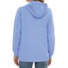image:imageMAGCOMSEN Womens Fleece Lined Zip Up Hoodies Casual Hooded Jacket Workout Full Zip Sweatshirts Pocket CoatsLight Blue