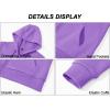 image:imageMAGCOMSEN Womens Fleece Lined Zip Up Hoodies Casual Hooded Jacket Workout Full Zip Sweatshirts Pocket CoatsLight Purple