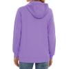 image:imageMAGCOMSEN Womens Fleece Lined Zip Up Hoodies Casual Hooded Jacket Workout Full Zip Sweatshirts Pocket CoatsLight Purple