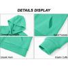 image:imageMAGCOMSEN Womens Fleece Lined Zip Up Hoodies Casual Hooded Jacket Workout Full Zip Sweatshirts Pocket CoatsMint Green