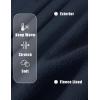 image:imageMAGCOMSEN Womens Fleece Lined Zip Up Hoodies Casual Hooded Jacket Workout Full Zip Sweatshirts Pocket CoatsNavy