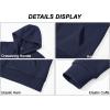 image:imageMAGCOMSEN Womens Fleece Lined Zip Up Hoodies Casual Hooded Jacket Workout Full Zip Sweatshirts Pocket CoatsNavy