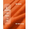 image:imageMAGCOMSEN Womens Fleece Lined Zip Up Hoodies Casual Hooded Jacket Workout Full Zip Sweatshirts Pocket CoatsOrange