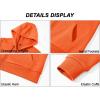 image:imageMAGCOMSEN Womens Fleece Lined Zip Up Hoodies Casual Hooded Jacket Workout Full Zip Sweatshirts Pocket CoatsOrange