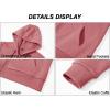 image:imageMAGCOMSEN Womens Fleece Lined Zip Up Hoodies Casual Hooded Jacket Workout Full Zip Sweatshirts Pocket CoatsPink