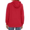 image:imageMAGCOMSEN Womens Fleece Lined Zip Up Hoodies Casual Hooded Jacket Workout Full Zip Sweatshirts Pocket CoatsRed