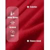 image:imageMAGCOMSEN Womens Fleece Lined Zip Up Hoodies Casual Hooded Jacket Workout Full Zip Sweatshirts Pocket CoatsRed