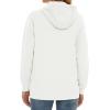 image:imageMAGCOMSEN Womens Fleece Lined Zip Up Hoodies Casual Hooded Jacket Workout Full Zip Sweatshirts Pocket CoatsWhite