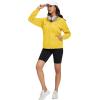image:imageMAGCOMSEN Womens Fleece Lined Zip Up Hoodies Casual Hooded Jacket Workout Full Zip Sweatshirts Pocket CoatsYellow