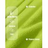 image:imageMAGCOMSEN Womens Fleece Lined Zip Up Hoodies Casual Hooded Jacket Workout Full Zip Sweatshirts Pocket CoatsYellow Green