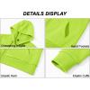 image:imageMAGCOMSEN Womens Fleece Lined Zip Up Hoodies Casual Hooded Jacket Workout Full Zip Sweatshirts Pocket CoatsYellow Green