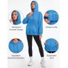 image:imageMAGCOMSEN Womens Hoodies Fleece Sherpa Lined Pullover Winter Warm Trendy Hooded Sweatshirt with PocketAzure