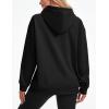 image:imageMAGCOMSEN Womens Hoodies Fleece Sherpa Lined Pullover Winter Warm Trendy Hooded Sweatshirt with PocketBlack