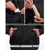 image:imageMAGCOMSEN Womens Hoodies Fleece Sherpa Lined Pullover Winter Warm Trendy Hooded Sweatshirt with PocketBlack