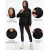 image:imageMAGCOMSEN Womens Hoodies Fleece Sherpa Lined Pullover Winter Warm Trendy Hooded Sweatshirt with PocketBlack