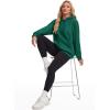 image:imageMAGCOMSEN Womens Hoodies Fleece Sherpa Lined Pullover Winter Warm Trendy Hooded Sweatshirt with PocketEmerald