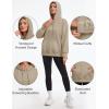 image:imageMAGCOMSEN Womens Hoodies Fleece Sherpa Lined Pullover Winter Warm Trendy Hooded Sweatshirt with PocketKhaki