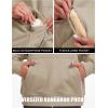 image:imageMAGCOMSEN Womens Hoodies Fleece Sherpa Lined Pullover Winter Warm Trendy Hooded Sweatshirt with PocketKhaki