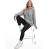 image:imageMAGCOMSEN Womens Hoodies Fleece Sherpa Lined Pullover Winter Warm Trendy Hooded Sweatshirt with PocketLight Gray