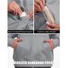 image:imageMAGCOMSEN Womens Hoodies Fleece Sherpa Lined Pullover Winter Warm Trendy Hooded Sweatshirt with PocketLight Gray