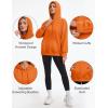 image:imageMAGCOMSEN Womens Hoodies Fleece Sherpa Lined Pullover Winter Warm Trendy Hooded Sweatshirt with PocketOrange