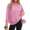 image:imageMAGCOMSEN Womens Hoodies Fleece Sherpa Lined Pullover Winter Warm Trendy Hooded Sweatshirt with PocketPink