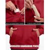 image:imageMAGCOMSEN Womens Hoodies Fleece Sherpa Lined Pullover Winter Warm Trendy Hooded Sweatshirt with PocketRed