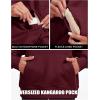 image:imageMAGCOMSEN Womens Hoodies Fleece Sherpa Lined Pullover Winter Warm Trendy Hooded Sweatshirt with PocketWinered