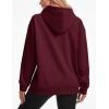 image:imageMAGCOMSEN Womens Hoodies Fleece Sherpa Lined Pullover Winter Warm Trendy Hooded Sweatshirt with PocketWinered