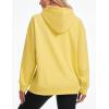 image:imageMAGCOMSEN Womens Hoodies Fleece Sherpa Lined Pullover Winter Warm Trendy Hooded Sweatshirt with PocketYellow
