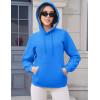 image:imageMAGCOMSEN Womens Hoodies Thick Fleece Lined Hooded Sweatshirt Warm Sherpa Lined Heavyweight Pullover with PocketAzure